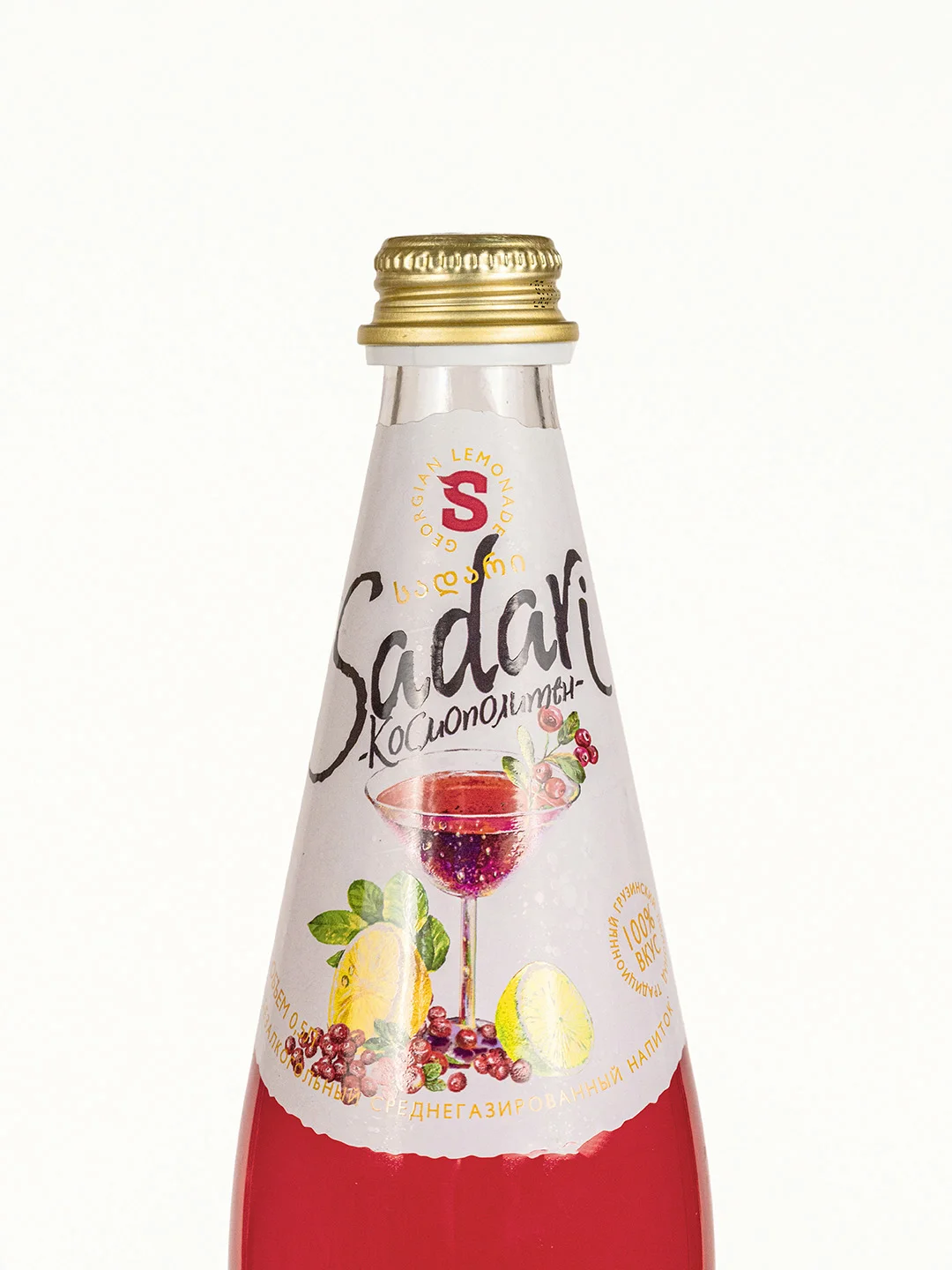 Напиток безалкогольный среднегазированный Sadari "Космополитен", 0,5 л