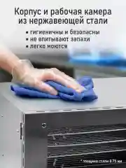 Серебряный профессиональная электросушилка  STINGRAY ST-FD709A 6 поддонов черный