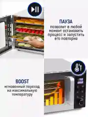 Серебряный профессиональная электросушилка  STINGRAY ST-FD709A 6 поддонов черный