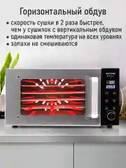 Серебряный профессиональная электросушилка  STINGRAY ST-FD709A 6 поддонов черный