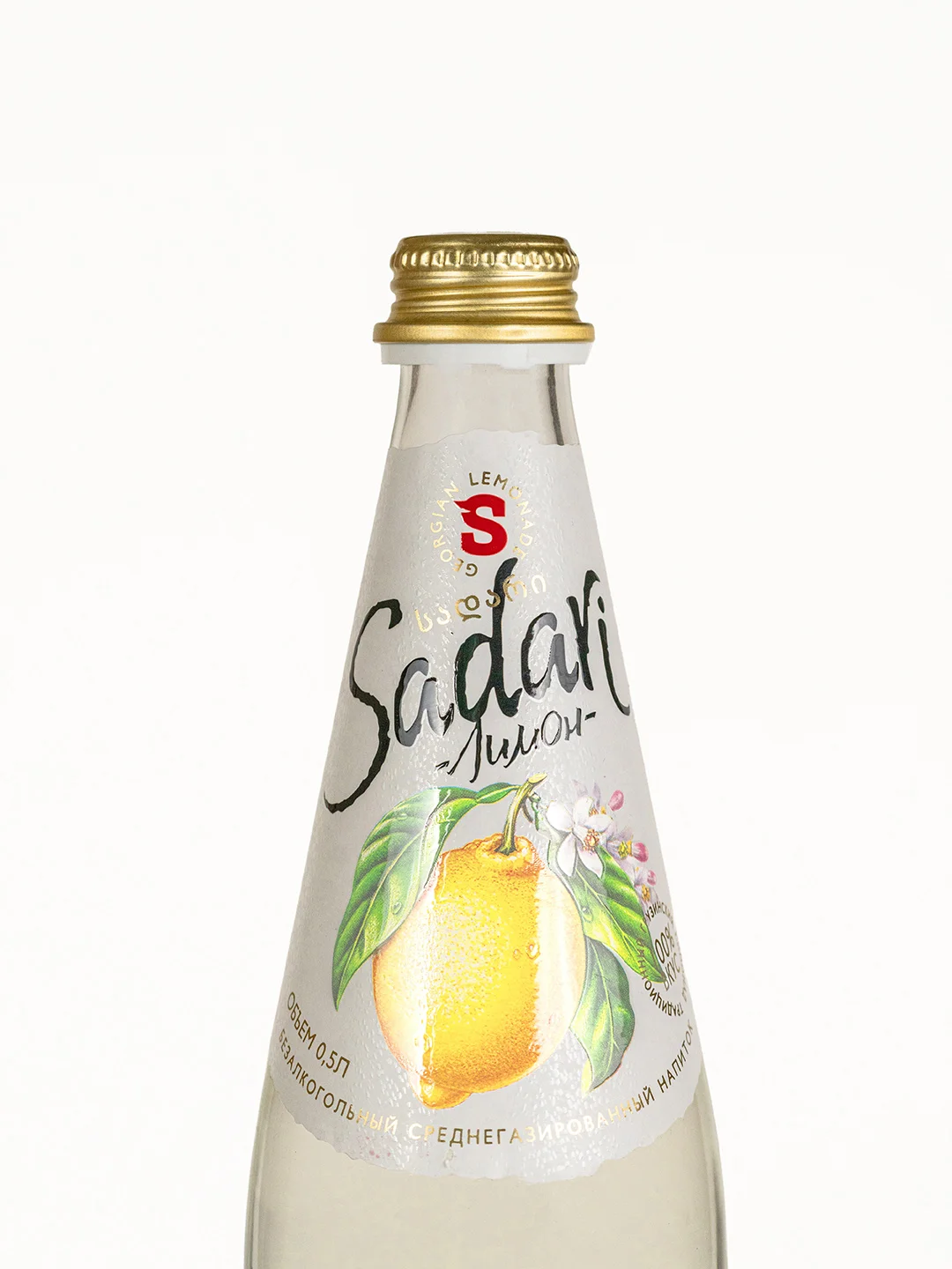 Напиток безалкогольный среднегазированный Sadari "Лимон", 0,5 л