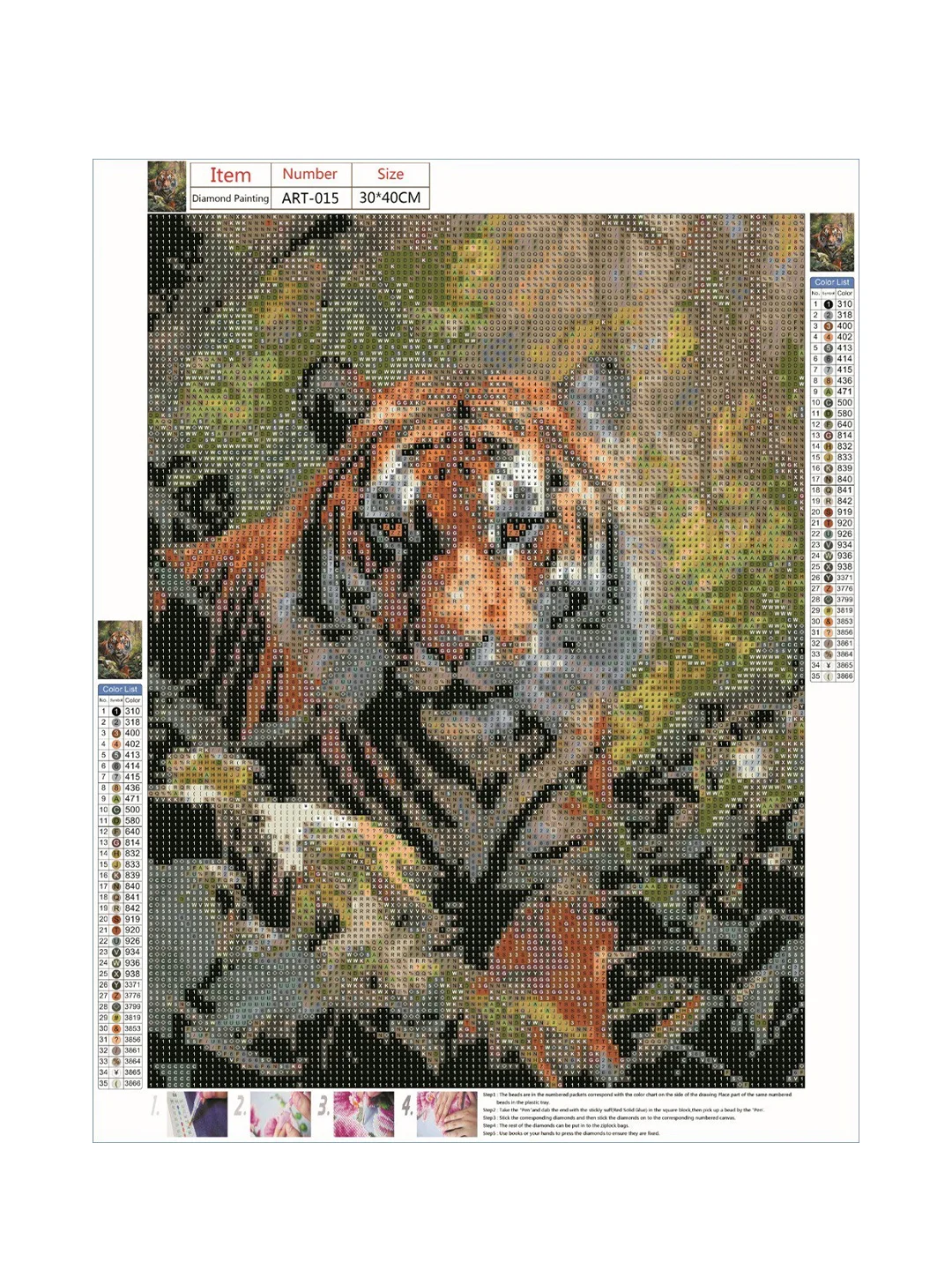 Багровый алмазная мозаика, без подрамника, 30*30, 30*40, 40*50