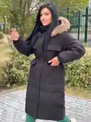 Черный куртка зимняя женская