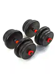 Черный гантели разборные виниловые ProRun 20 кг, 100-5003