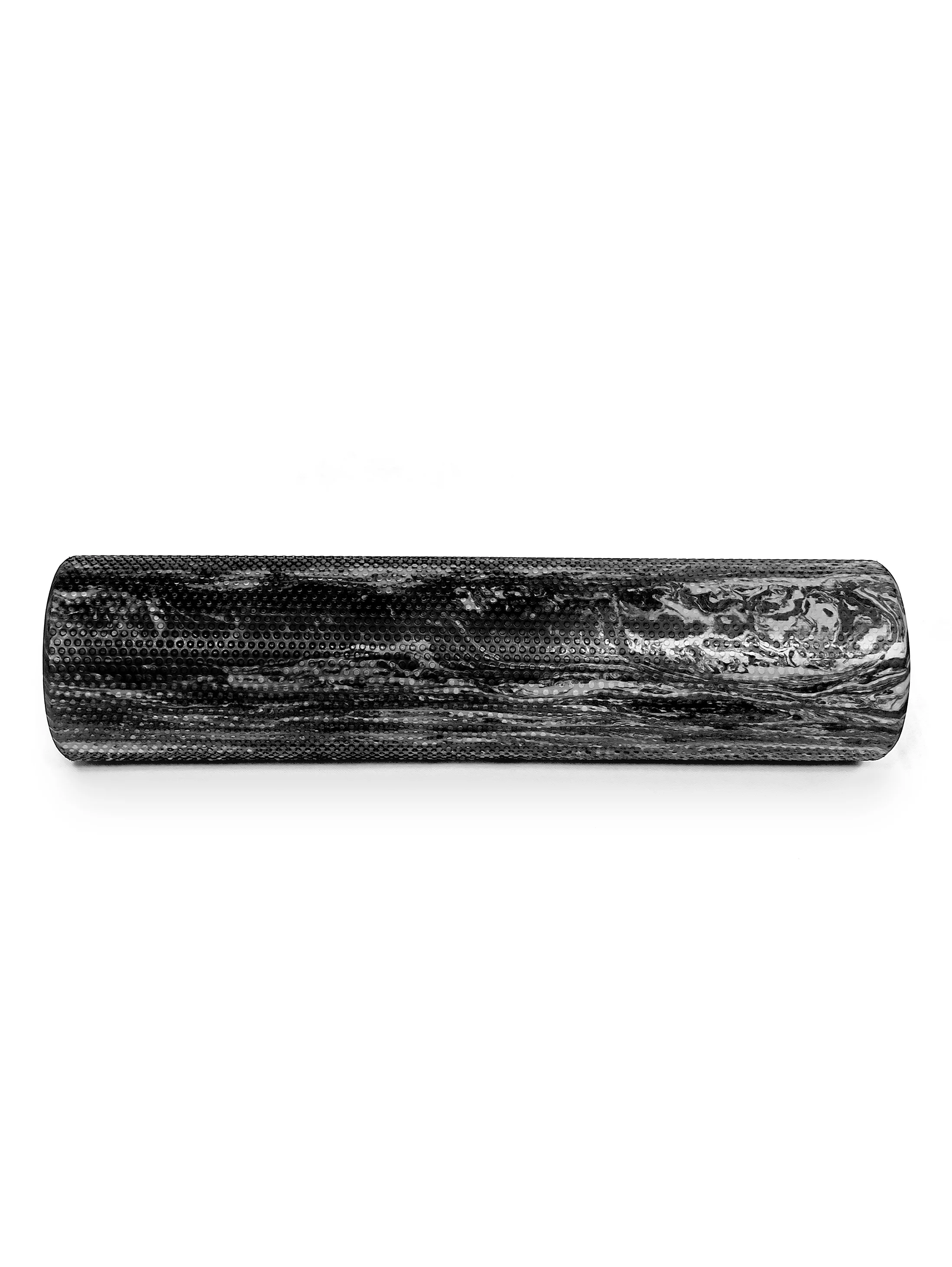 Серый ролик для йоги и пилатеса ProRun, 60х15 см, серый гранит, 100-5017