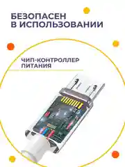Кабель с быстрой зарядкой Miro Usb - USB 6 ампера, провод зарядник, шнур микро юсб,