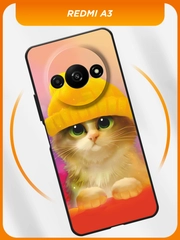 Чехол на Xiaomi Redmi A3/A3x/Poco C61 / Редми A3/A3x/Поко C61 черный, с принтом