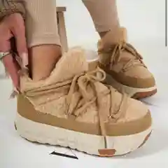 Кремовый сапоги женские зимние, угги