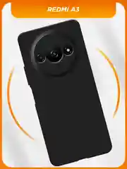 Черный чехол на Xiaomi Redmi A3/A3x/Poco C61 / Редми A3/A3x/Поко C61 черный, с принтом