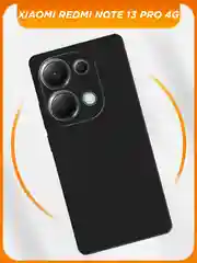 Черный чехол на Xiaomi Redmi Note 13 Pro 4G/POCO M6 Pro 4G / Поко М6 Про 4G черный, с принтом