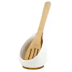 Подставка под ложку (с ложкой) "Naturel" 10*10*22см. (подарочная упаковка)