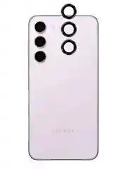 Cтекло на камеру для Samsung Galaxy S23/ Plus защитное ROSCO закаленное, накладки с рамкой
