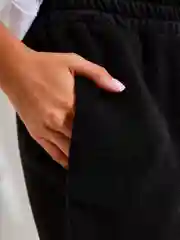 Черный спортивные брюки штаны на флисе