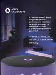 Пурпурный умная колонка Яндекс Станция Мини 3 с Алисой на YaGPT, 12 Вт