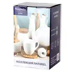 Подставка под ложку "Naturel" на бамбуковой подставке 9,5*10*15,5см (подарочная упаковка)
