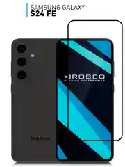 1-2 шт стекло для Samsung Galaxy S24 FE защитное ROSCO прозрачное олеофобное с рамкой