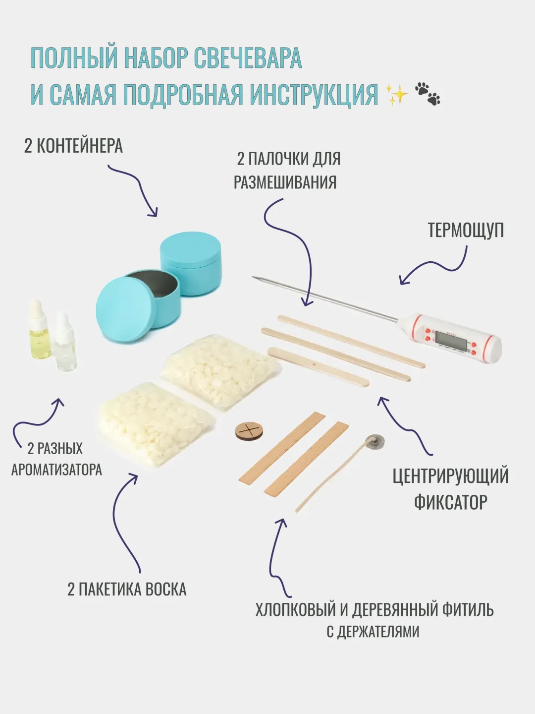 Тиффани подарочный набор для изготовления свечей,  воск, свечи, подарок на Новый год, новогодний