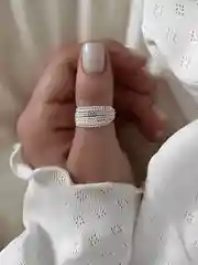 Бижутерное кольцо в форме цепочек