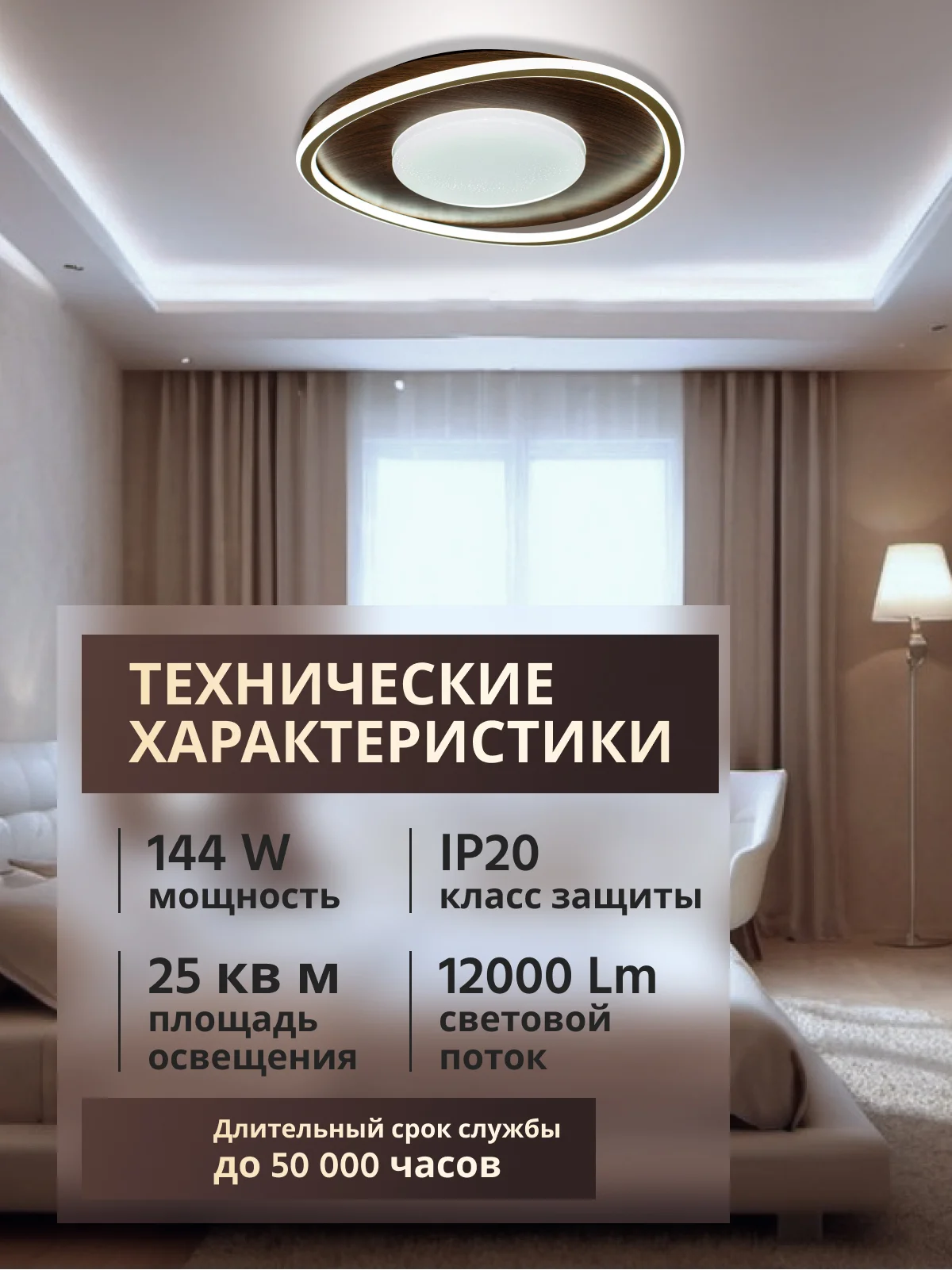 Люстра светодиодная потолочная с пультом NovoLed NVL0010