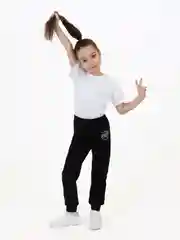 Черный брюки для мальчика, спортивные штаны Утенок