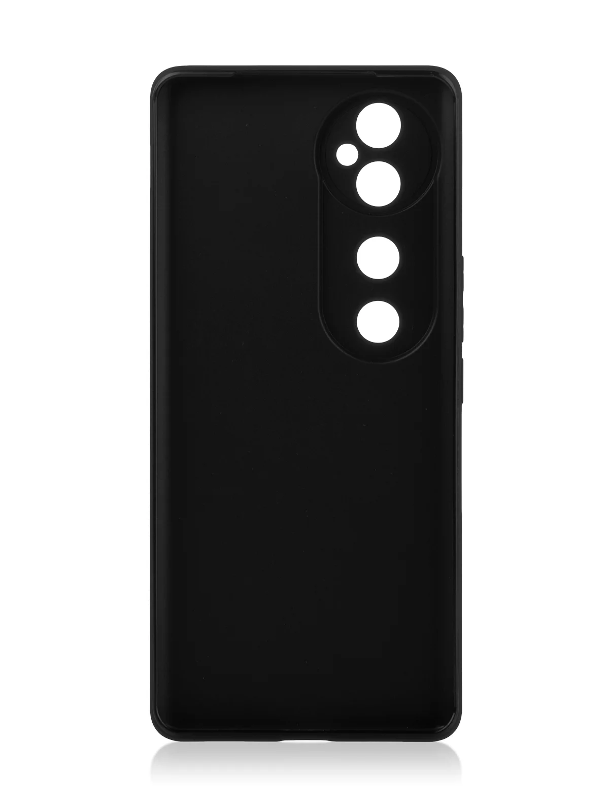 Черный чехол для Vivo V40 силиконовый ROSCO матовый/ прозрачный тонкий с бортиком- защитой камер
