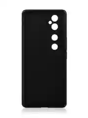 Черный чехол для Vivo V40 силиконовый ROSCO матовый/ прозрачный тонкий с бортиком- защитой камер