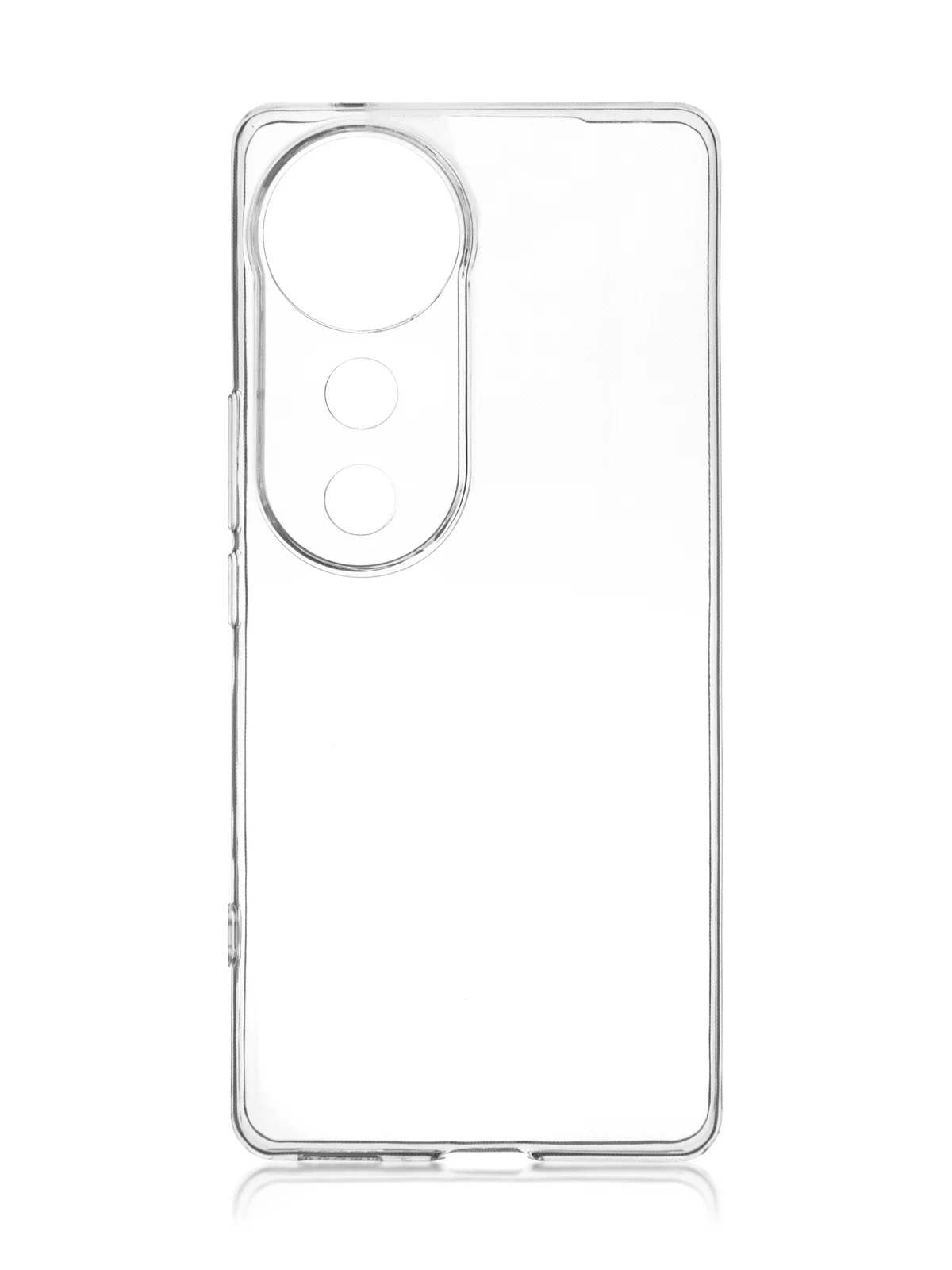 Прозрачный чехол для Vivo V40 силиконовый ROSCO матовый/ прозрачный тонкий с бортиком- защитой камер