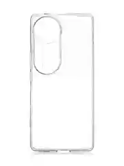 Прозрачный чехол для Vivo V40 силиконовый ROSCO матовый/ прозрачный тонкий с бортиком- защитой камер