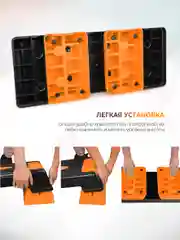 Оранжевый степ платформа ProRun, 3 уровня, 100-4838