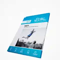 Белый фотобумага SOK матовая, формат А4, плотность 150г/м2, 50 листов SA4150050M