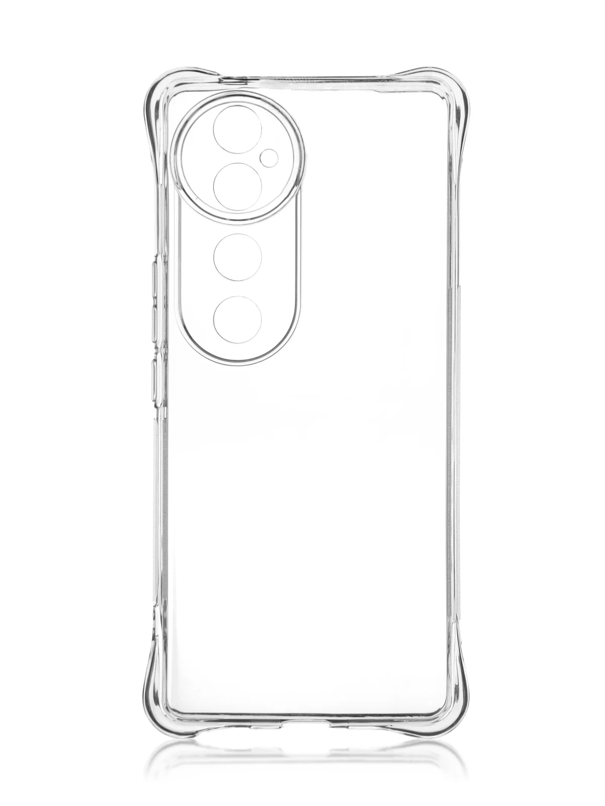 Прозрачный чехол для Vivo V40 противоударный силиконовый ROSCO прозрачный с защитой камер, углов