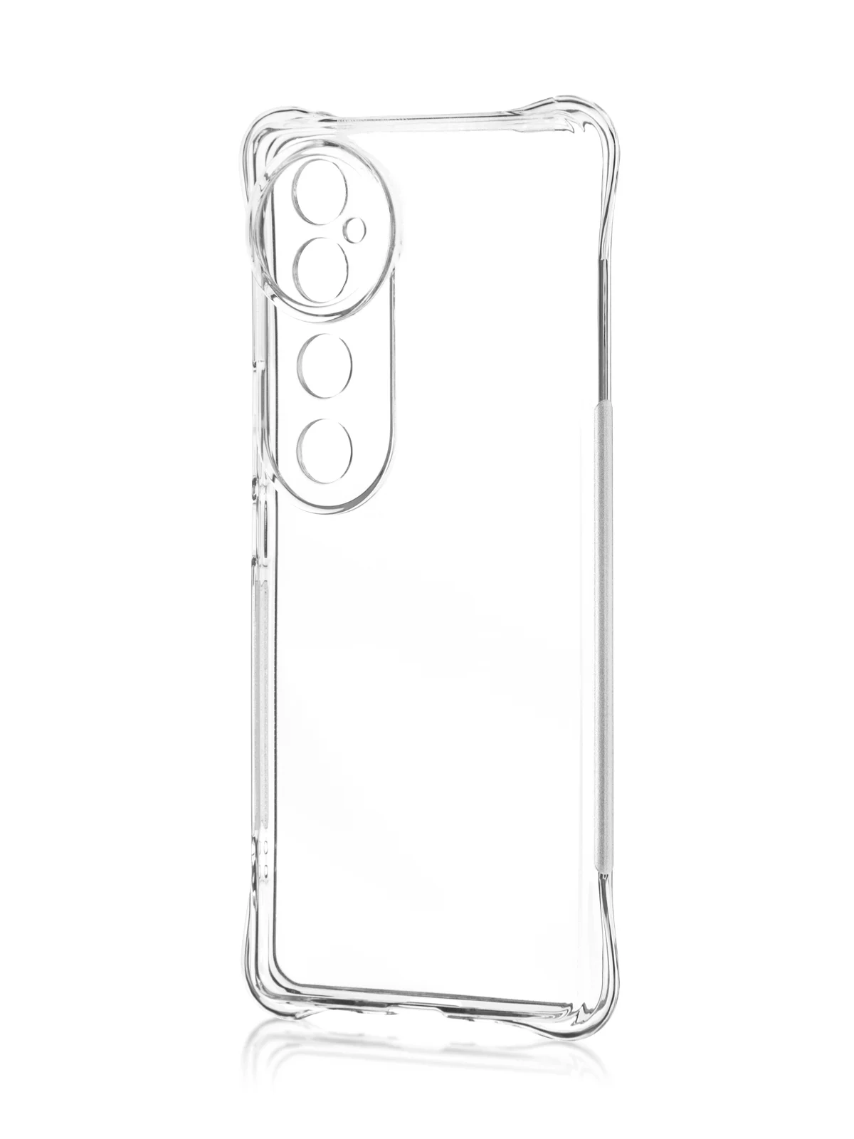Прозрачный чехол для Vivo V40 противоударный силиконовый ROSCO прозрачный с защитой камер, углов