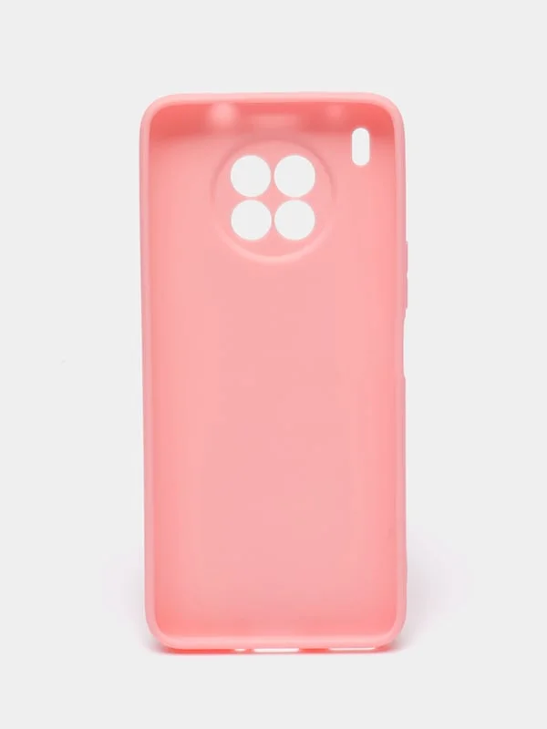 Розовый чехол Honor 50 Lite / Huawei Nova 8i силиконовый прозрачный (Хонор 50 лайт / Нова 8и)