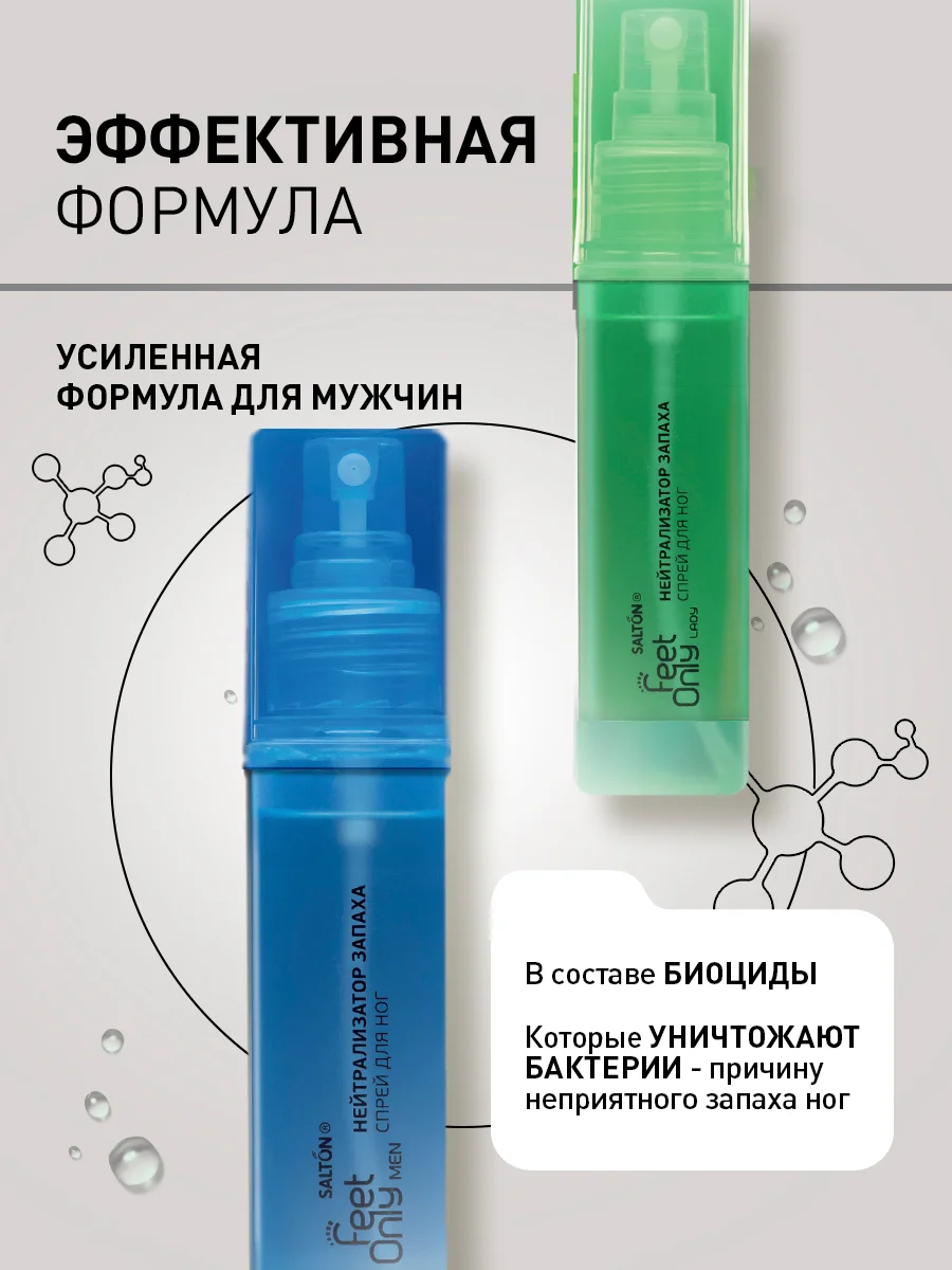 Нейтрализатор запаха для ног дезодорант 2 шт