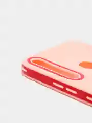 Розовый чехол усиленный с рамкой для Huawei Y7 Prime 2020, силиконовый