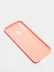 Розовый чехол усиленный с рамкой для Huawei Y7 Prime 2020, силиконовый