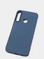 Синий чехол усиленный с рамкой для Huawei Y7 Prime 2020, силиконовый