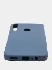 Синий чехол усиленный с рамкой для Huawei Y7 Prime 2020, силиконовый