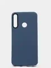 Синий чехол усиленный с рамкой для Huawei Y7 Prime 2020, силиконовый