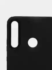 Черный чехол усиленный с рамкой для Huawei Y7 Prime 2020, силиконовый