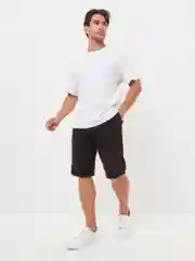 Черный муслиновые летние шорты