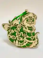Символ года "Деревянная змея 2025". Игрушка на елку. Яна ел белэн