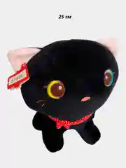 Черный мягкая игрушка котик, тигр, пантера