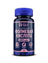 БАД к пище "Фолиевая кислота 600 мкг", 60 капсул по 240 мг