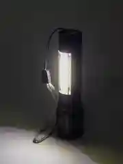 Черный фонарь карманный аккумуляторный. 2 режима (LED T6, COB, 10W)