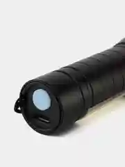 Черный фонарь карманный аккумуляторный. 2 режима (LED T6, COB, 10W)