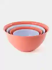 Кораллово-розовый миски-салатницы 1-5 л, набор 4 шт