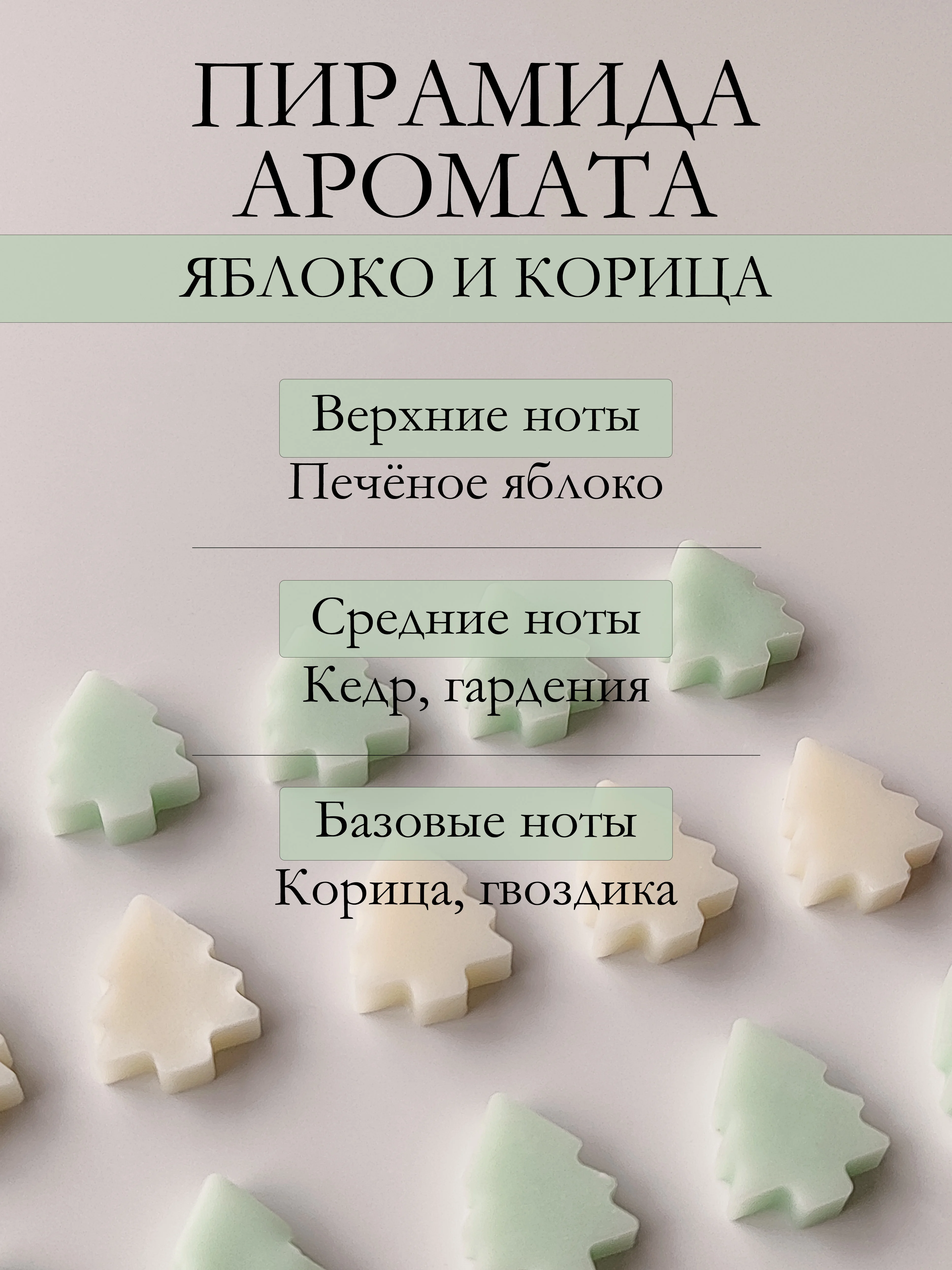 Зеленый подарочный набор Аромасаше / Саше для белья / Саше для шкафа / Wax melts для аромалампы