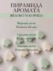 Зеленый подарочный набор Аромасаше / Саше для белья / Саше для шкафа / Wax melts для аромалампы