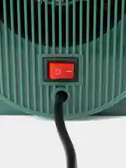 Зеленый тепловентилятор обогреватель настольный для дома
